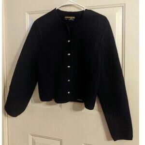 Geiger Tyrol Made in Australia Black Blazer with Metal Buttons, Size 42, Vintage